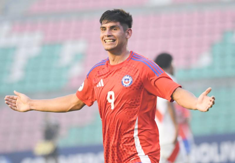 Yastin Cuevas marcó uno de los goles de la Roja Sub 15 - Créditos: @LaRoja