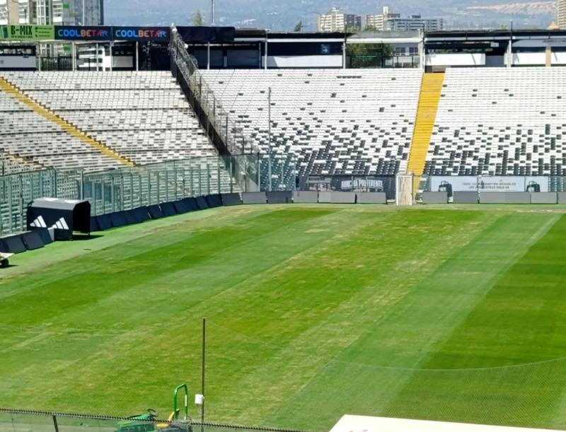 Así se ve la cancha del Estadio Monumental - Créditos: DaleAlbo