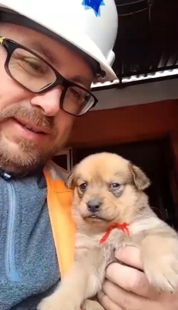 T13 - De milagro: El emotivo rescate de un cachorro atrapado en cámara de aguas servidas en Parral