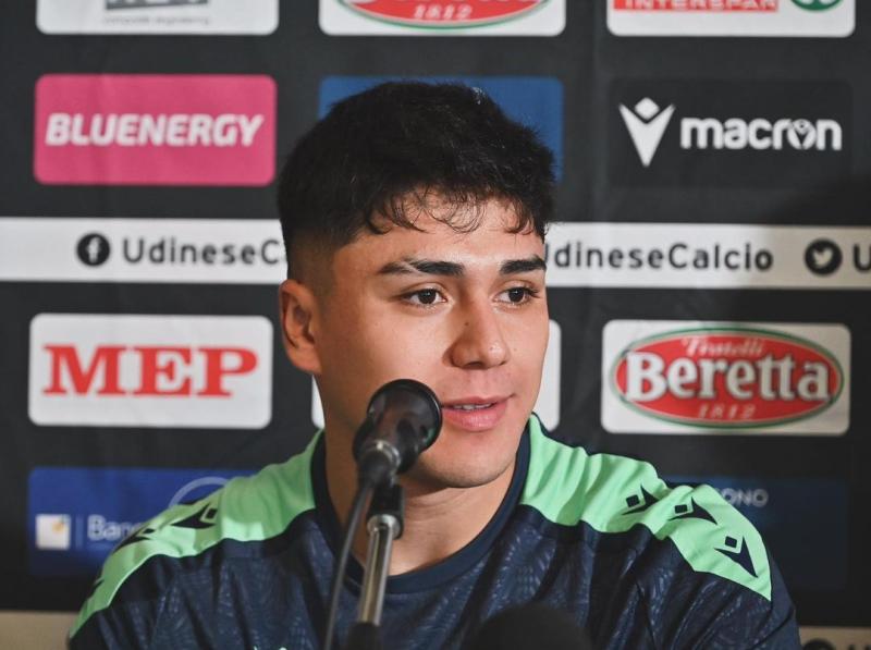 Damián Pizarro no ha sumado minutos con Udinese - Crédito: Instagram