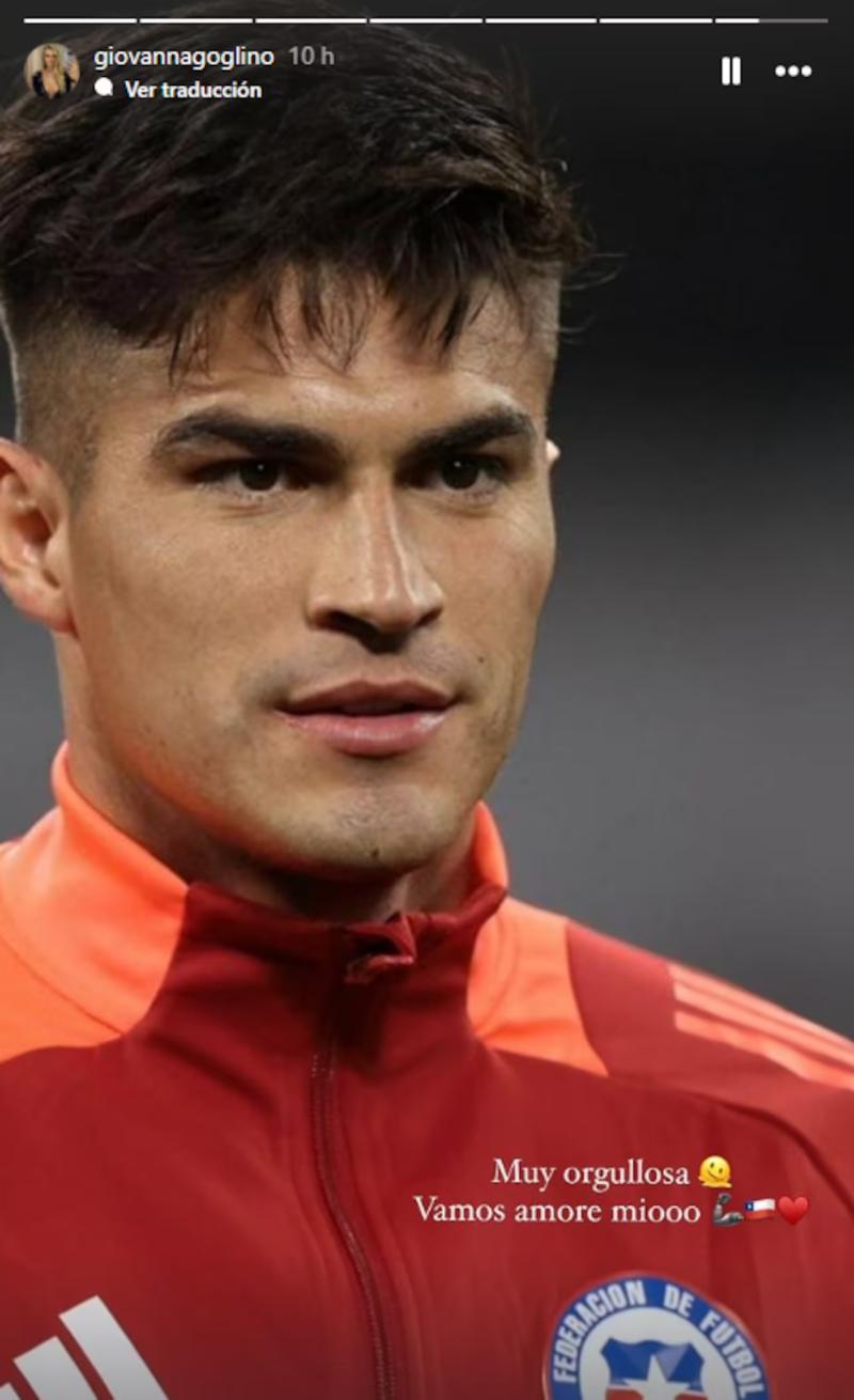 Novia de seleccionado le da su apoyo en Instagram.