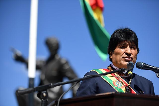 Evo Morales en 2018 cuando era presidente de Bolivia - Agencia Uno