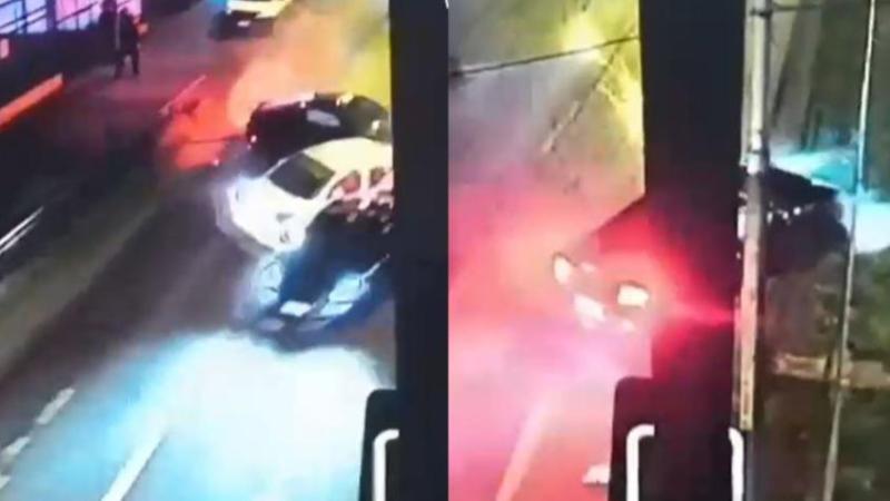 Bebé de tres meses en riesgo vital en Temuco: Vehículo en que iba fue chocado por autos de carrera clandestina