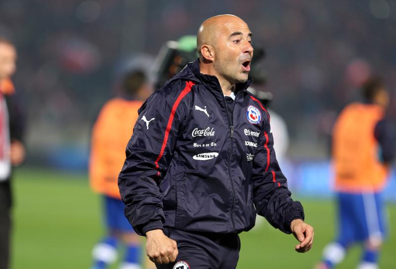 Jorge Sampaoli en la Selección Chilena. Crédito: Photosport.