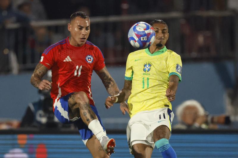 Eduardo Vargas fue protagonista en el partido de Chile y Brasil - Crédito: Photosport