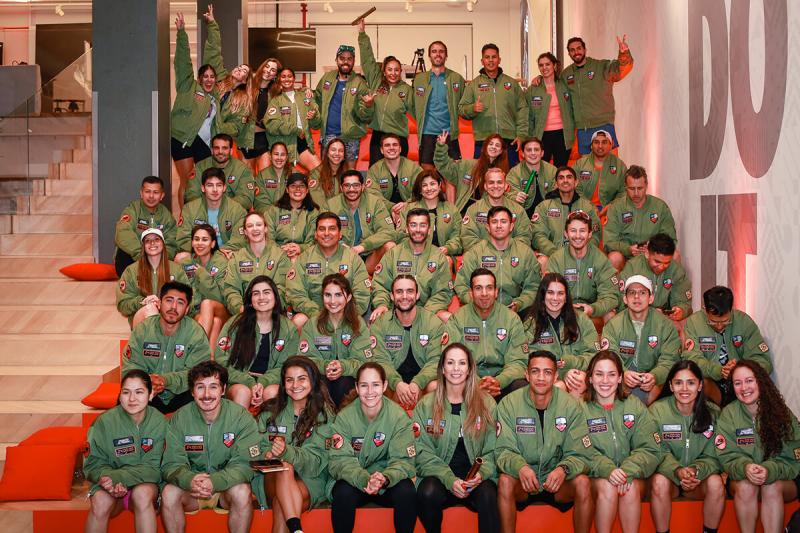 50 participantes del "Desafío al tiempo" de Nike.