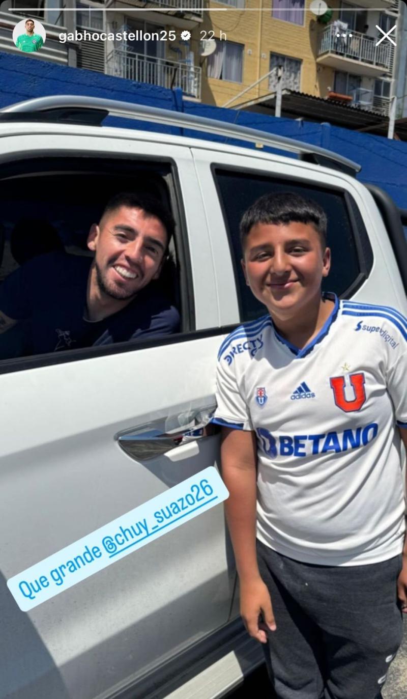 Hijo de Humberto Suazo se tomó foto con Gabriel Castellón - Créditos: Instagram