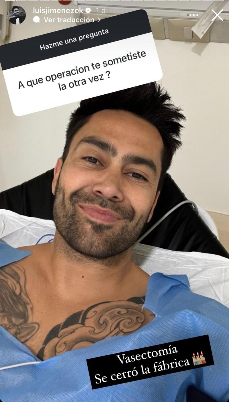 Luis Jiménez reveló que se sometió a la vasectomía - Créditos: Capturas