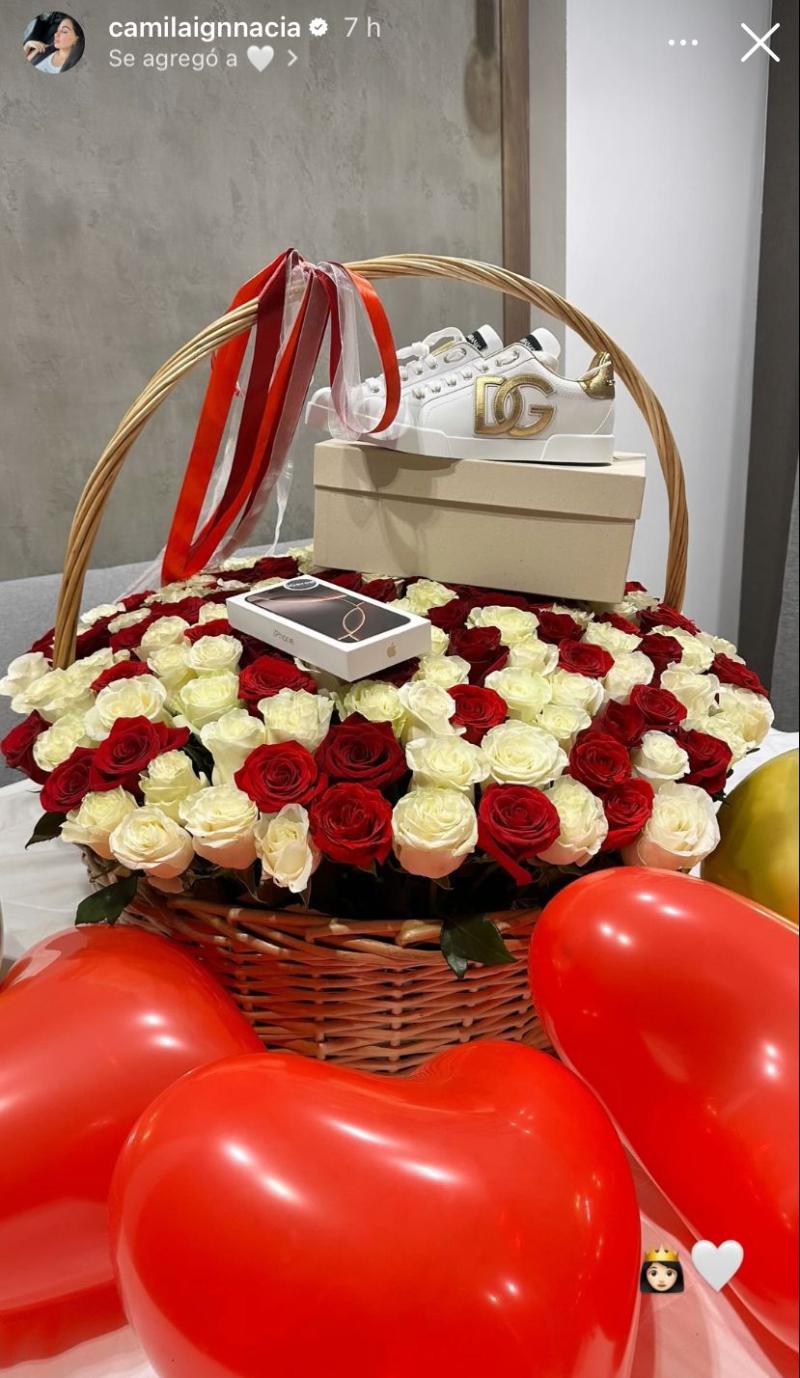 El regalo de Jordhy Thompson a Camila Sepúlveda - Crédito: Instagram