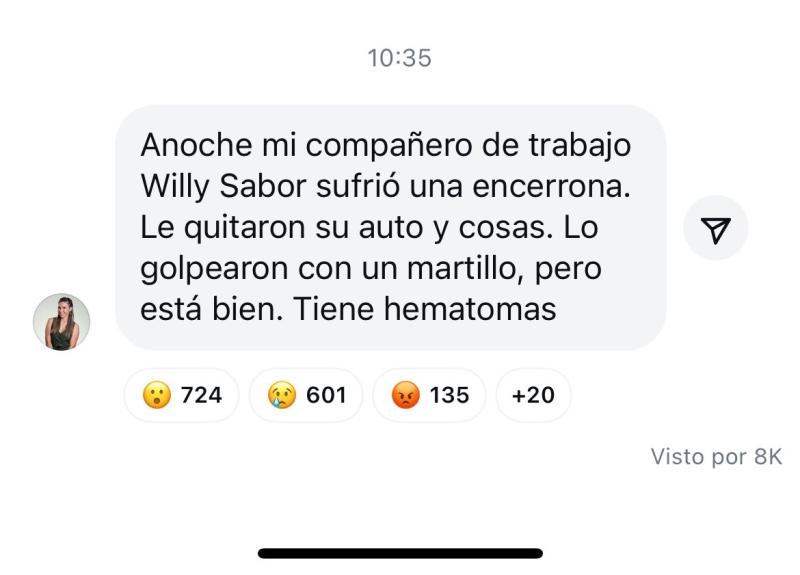 Willy Sabor sufre encerrona