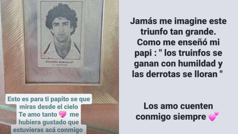 Daniela Bonvallet dedica su triunfo a su padre - Instagram