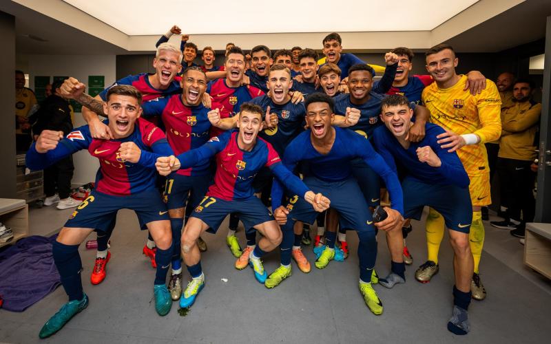 Barcelona celebró con todo en el Bernabéu - Créditos: Barcelona
