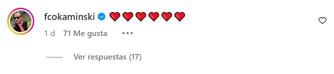 Captura - El comentario de Kaminski a Camila Andrade