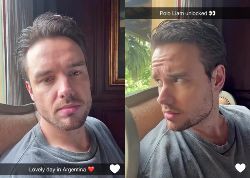 Snapchat - Liam Payne en el hotel, horas antes de su muerte