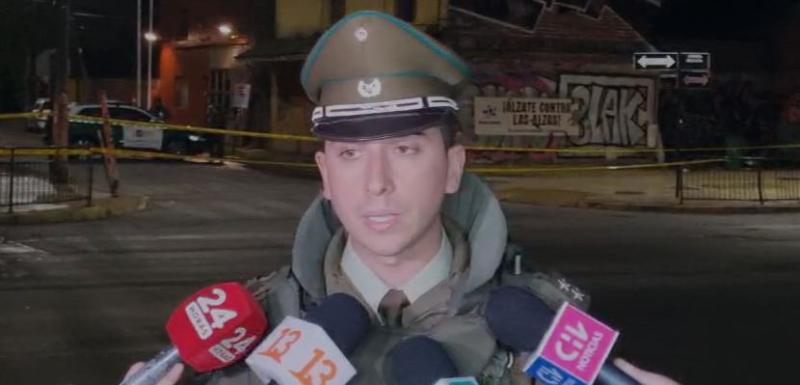teniente Juan Muñoz, de la 30° Comisaría Radiopatrullas de Carabineros habla sobre un nuevo homicidio en Recoleta