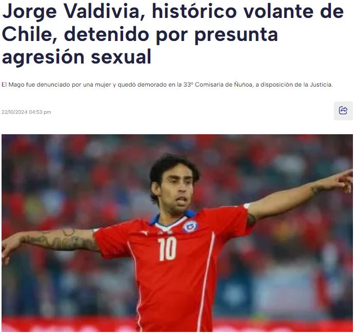 "El ídolo del Palmeiras...": Las portadas de diarios extranjeros tras detención de Jorge Valdivia