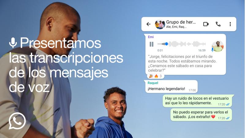 WhatsApp - Transcripciones de mensajes de voz