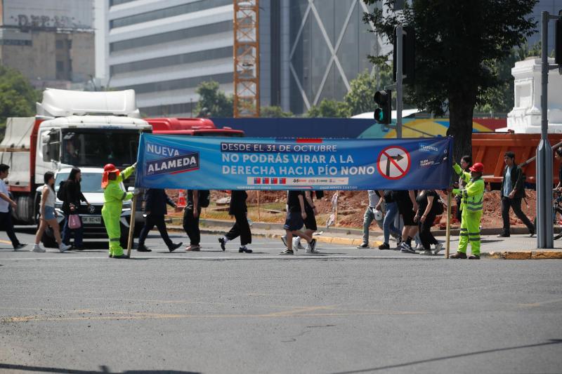 Proyecto Nueva Alameda: Conoce los desvíos de tránsito por la remodelación de Plaza Italia en Santiago