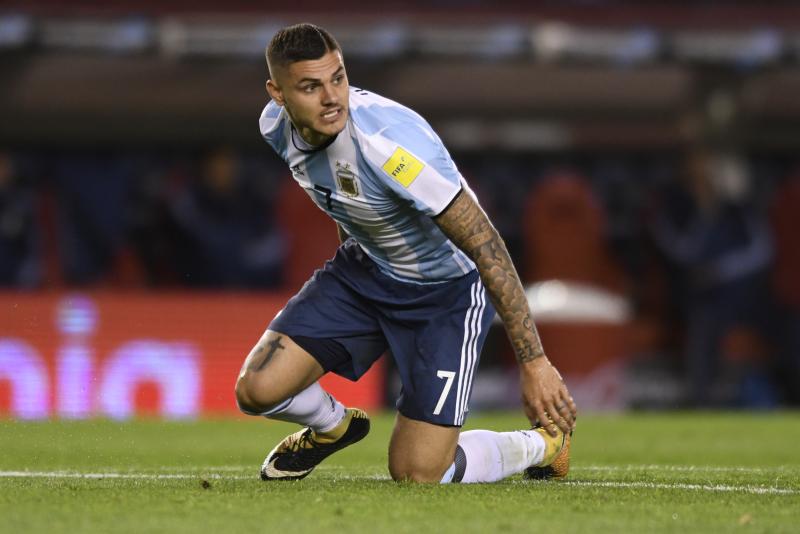 Icardi hoy está lesionado y por lo mismo se encuentra en Argentina - Créditos: Agencia Uno
