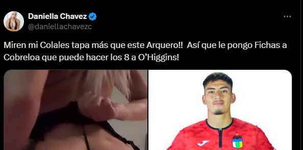 Daniella Chavez critica con todo a portero de O'Higgins - Créditos: @daniellachavezc