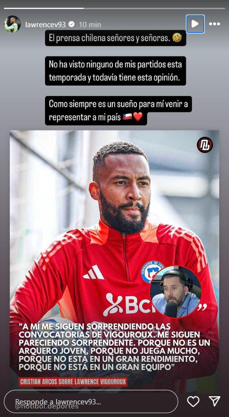 Lawrence Vigouroux respondió a críticas por su nómina a la Roja - Créditos: Instagram