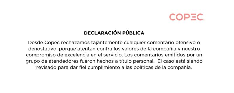 Comunicado de Copec