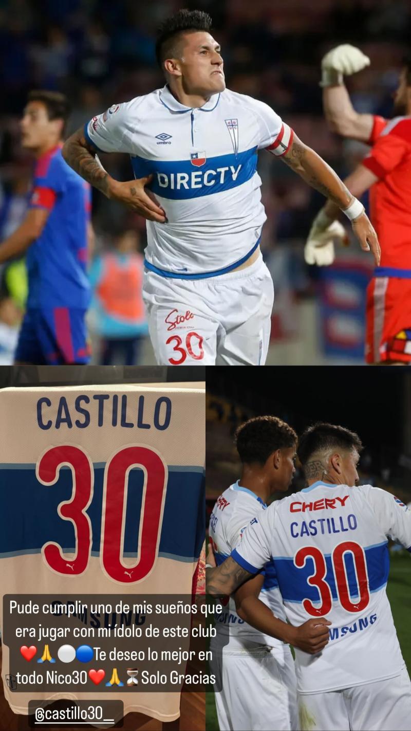 Juan Francisco Rossel dedicó palabras a Nicolás Castillo por su salida de la UC - Créditos: Instagram @panchorossel_