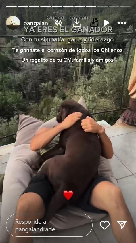 Captura - Arenga de Pangal Andrade antes de la final de '¿Ganar o Servir?'