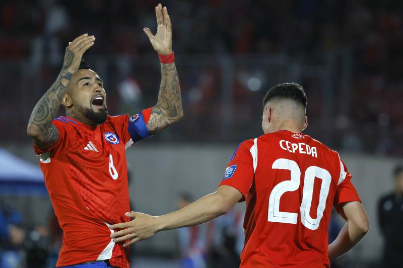 Vidal tuvo un gran partido con Venezuela - Créditos: Photosport