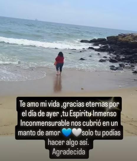 Captura - El emotivo mensaje de Anahí Espíndola