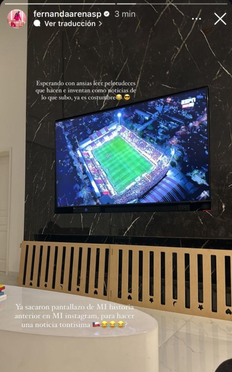 Fernanda Arenas, esposa de Paulo Díaz, apuntó contra los hinchas de River Plate - Crédito: Instagram