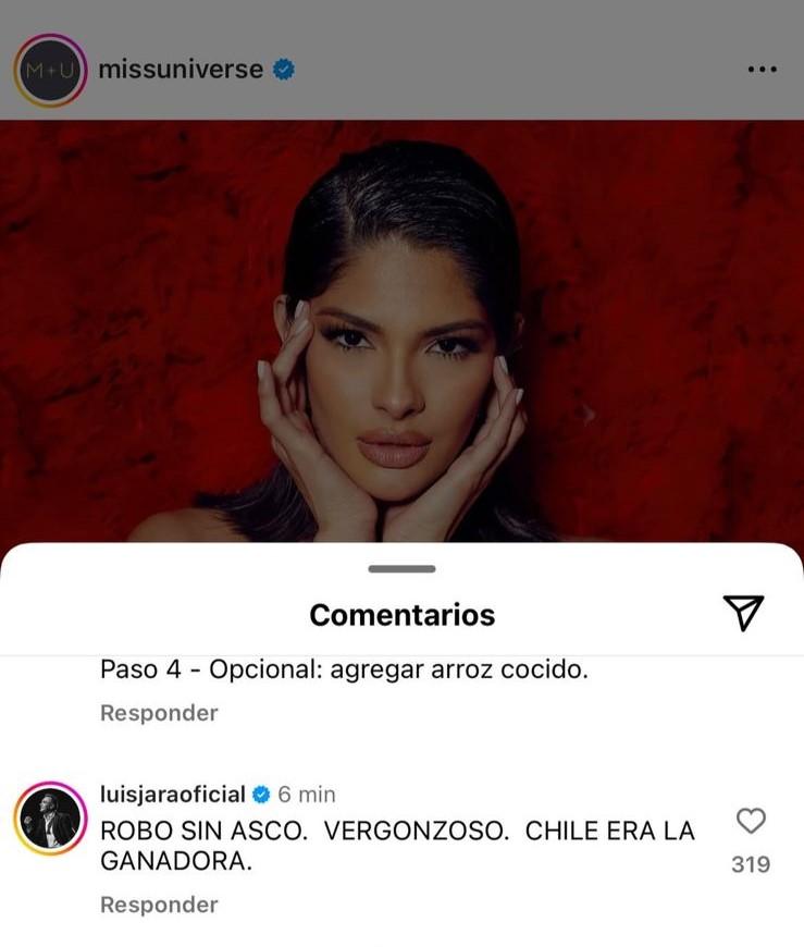 Lucho Jara y Daniela Nicolás: las celebridades que se sumaron a las críticas por final de Miss Universo