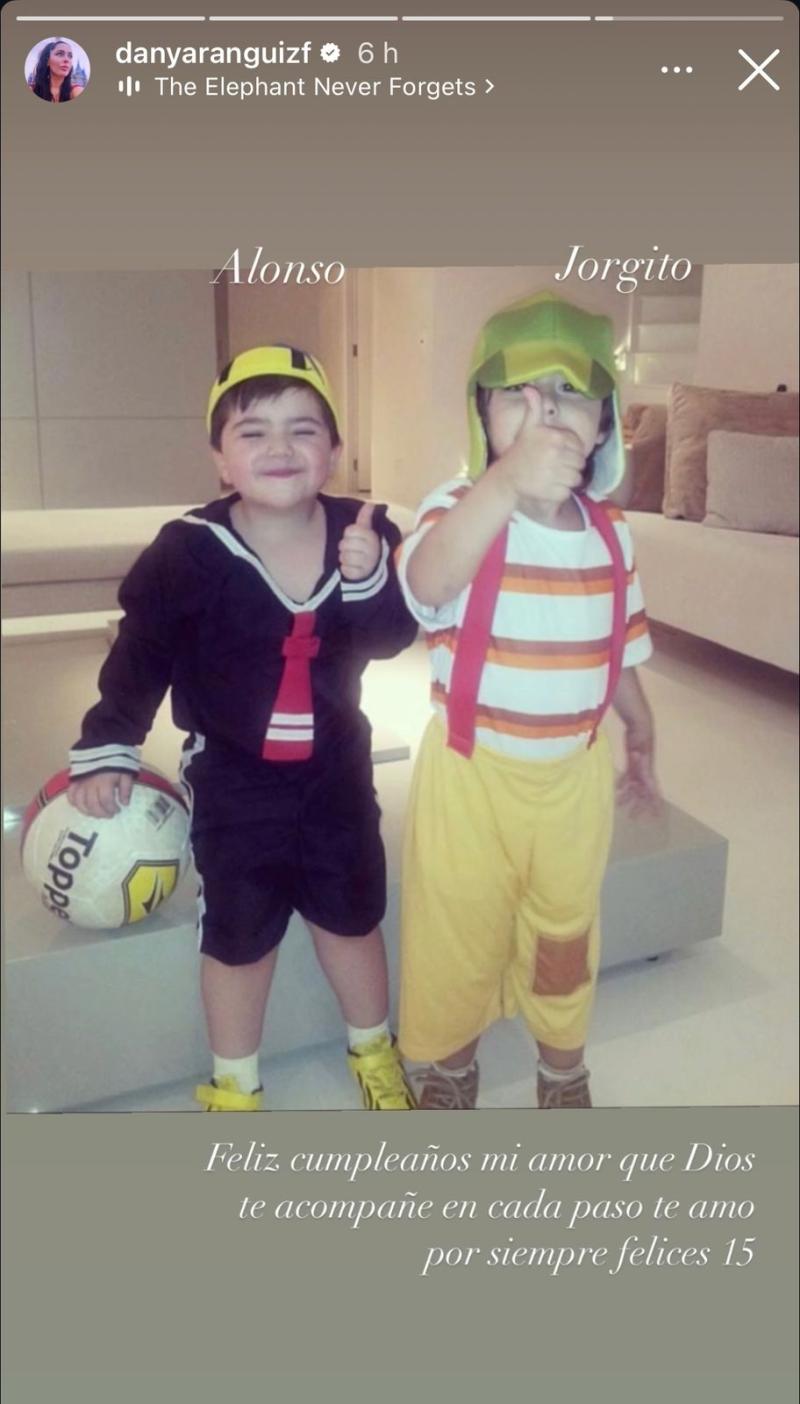 Instagram - Dany Aránguiz saluda a su hijo Jorgito