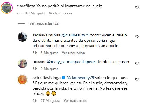 Instagram - Catalina Pulido responde comentario en Instagram