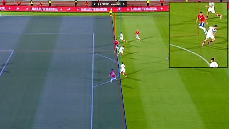 Esta fue la imagen del VAR - Créditos: Captura