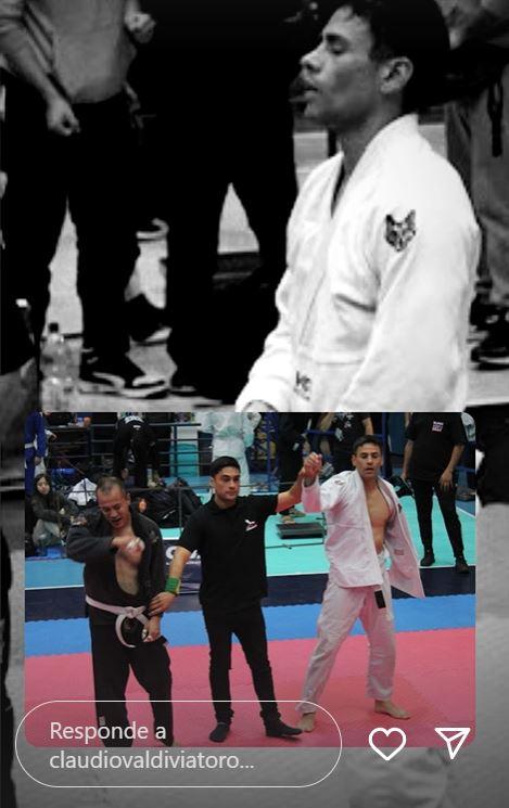 Instagram - Claudio Valdivia se lució en combates de Jiu-Jitsu tras aparecer en la Teletón