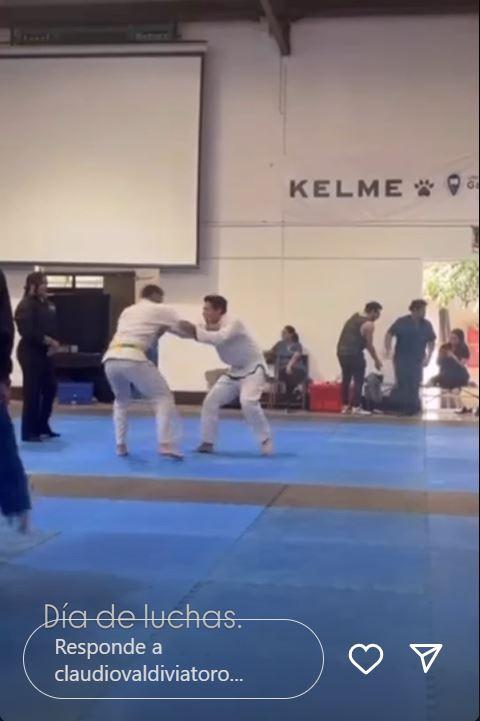 Instagram - Claudio Valdivia se lució en combates de Jiu-Jitsu tras aparecer en la Teletón