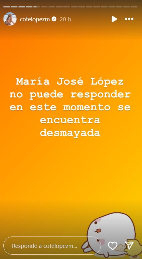 Historia de Coté López - Instagram