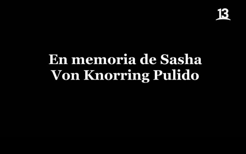 Canal 13 - Homenaje a hijo de Catalina Pulido