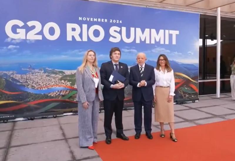 VIDEO | El frío saludo entre Javier Milei y Lula da Silva en el G20