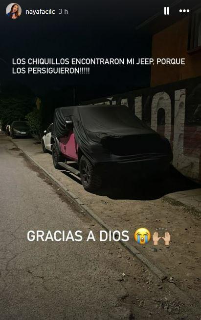 Naya Fácil sufre robo de su Jeep rosado: fue encontrado por sus amigos horas después - Instagram Naya Fácil