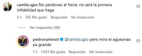 Instagram - Usuario le escribe a Alison Mandel pensando que estaba casada con Sergio Freire: Pedro Ruminot respondió