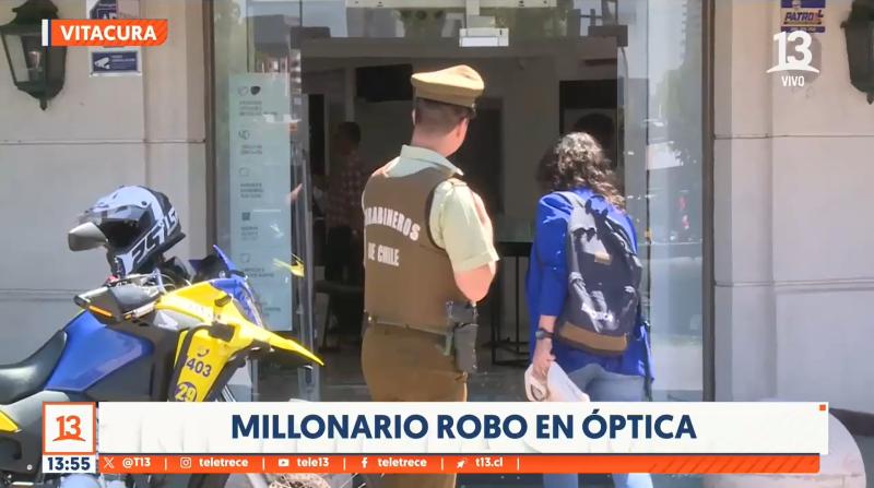 T13 - Robo en óptica de Vitacura