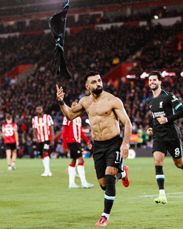 Salah marcó dos goles hoy - Créditos: Liverpool