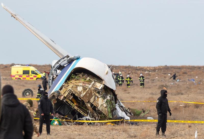AFP - Accidente del avión de Azerbaijan Airlines