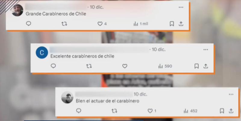 T13 - Dominicano grabó controversial registro de carabinero que sacó su arma en medio de fiscalización de tránsito