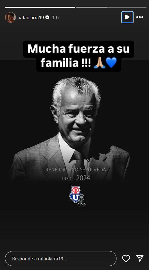 Rafael Olarra lamenta deceso de René Orozco - Créditos: Instagram
