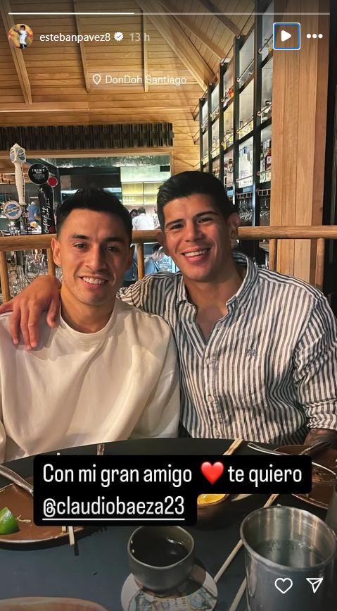 Claudio Baeza se acerca a Colo Colo - Créditos: Instagram