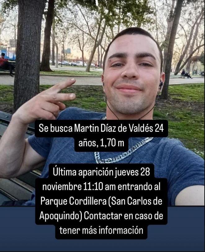 Martín Díaz de Valdés - desaparecido en San Carlos de Apoquindo