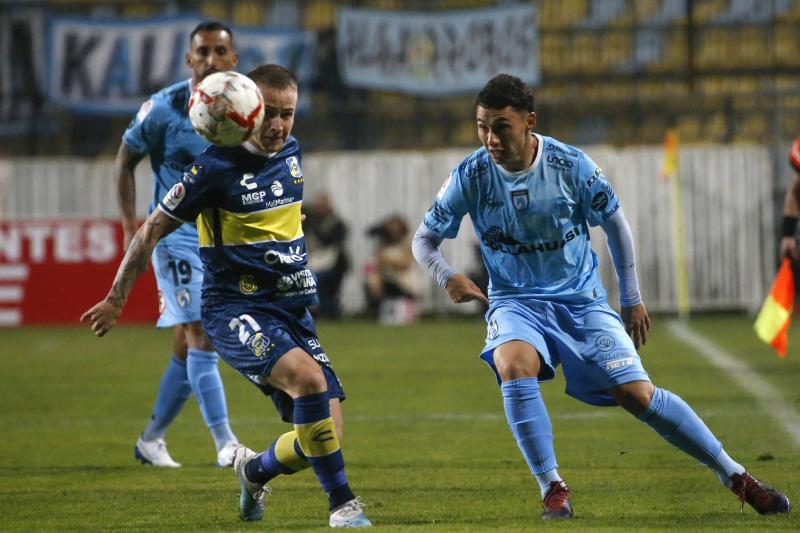 Joaquín Moya contra Everton - Créditos: Photosport.